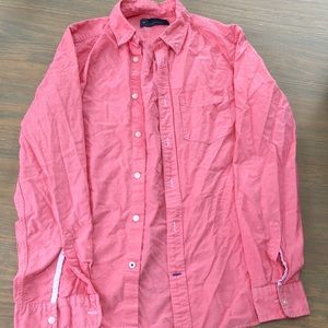 Salmon Colored Button Down Long Sleeve